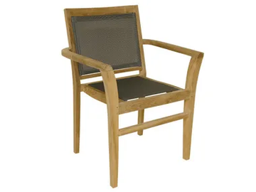 MACAO - Garden chair with armrests by Il Giardino di Legno - view 2